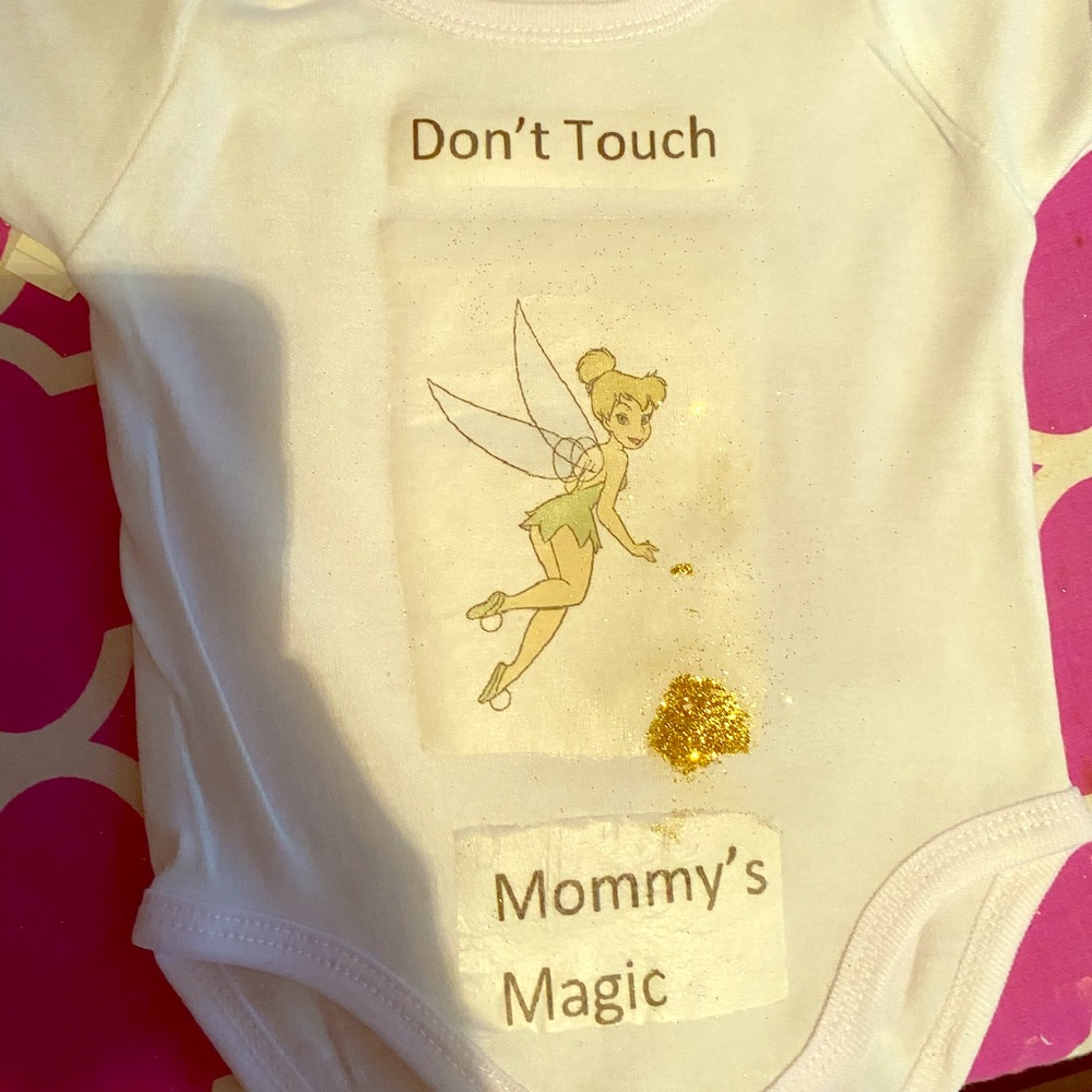 Tinker bell baby onesie